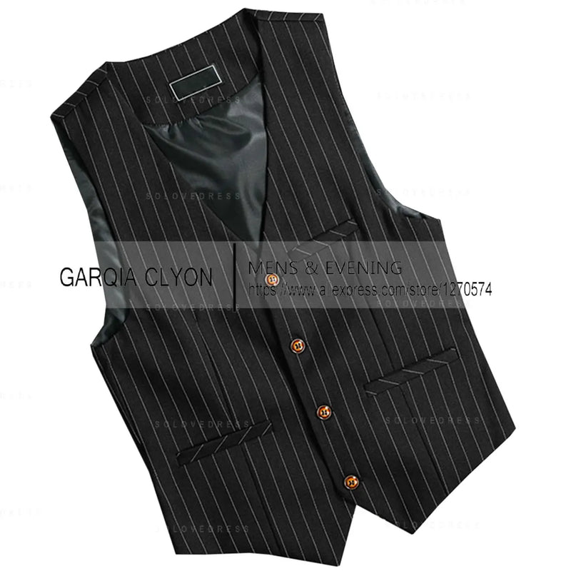 Mens Suit Vest 1920s Mens Vest Slim Fit Formal Business Gangster Waistcoat Striped Tops Cropped Tank Tops 2024 Vests