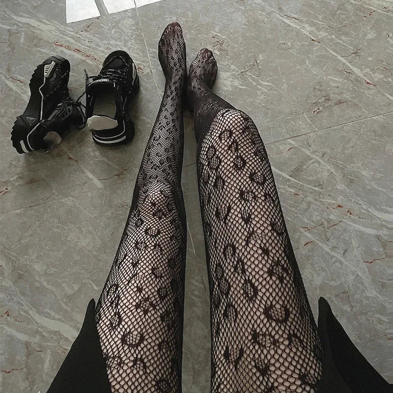 Sexy Women Fishnet Stockings Japanese Style for Girl Tights Lingerie Female Mesh Tight Socks Sheer Pantyhose Fish Net Stockings