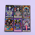 Skeleton Tarot Iron On Patch Clothes Patch For Clothing ADHD Embroidered Patch Garment Apparel Accessories Sewing Stickers