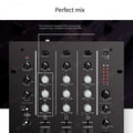 Professional 3-Channel Equalizer Scratch-Resistant DJ Mixer Console Replaceable Turntable Mixer