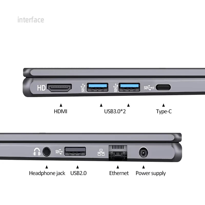 S3 Laptop 15.6 Inch Intel Core i9-12900H/i7-8750H Computer  2*DDR4 2*M.2 SSD 45W Windows 11 Fingerprint Unlock Ultrabook Laptop