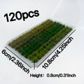 4colors/120tufts Model Grass Tufts for Miniature Scenery,Model Grass Tufts for Patios Static Grass Tufts Grass