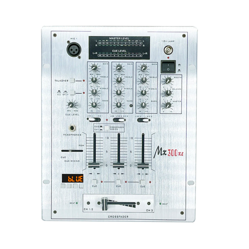 GAX-DM4 OEM  Professional 4-channel Audio Stereo Mixer with Sound Card Home KTV Stage DJ Mixing Console