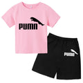 3-12Y Kids Summer Casual Letter Print 2-Piece Set Soft | SAMAG