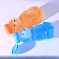 4Pcs 8OZ Honey Bear Straw Cups for Babies with Flexible Straws Cleaning Tools Therapy Sippy Bottle for Speech Feeding Training