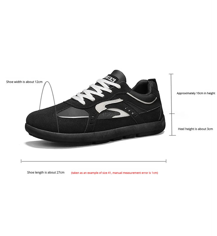 Men's Casual Sports Shoes with Low Heel Round Toe Soft Sole Multi-color Design Fashionable Large Size Walking Board Shoes