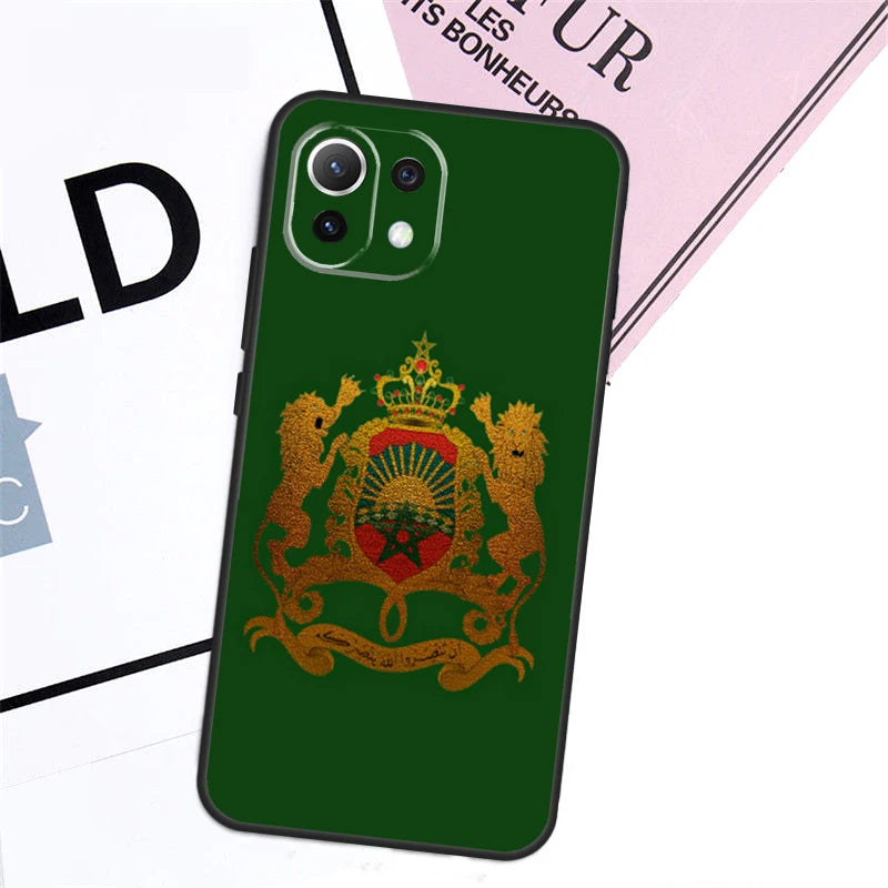 Morocco Flag Passport Case For Xiaomi 13T Pro 14 11T 12T 12 13 Lite POCO F5 X3 X4 X5 X6 Pro F3 M5s M6 Pro Cover