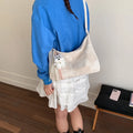 New Spring Women Hobo Bag Large Capacity Tote Shoulder Crossbody Bag Fashionable Comfortable and Versatile Texture Storage Bags