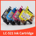 4color LC521 LC-521 LC 521 Ink Cartridge Compatible For Brother DCP J1260W J1310DW J1360DW J1460DW 1260 1310 1360 1460 Printer