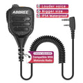 ABBREE AR-850 Speaker Mic Walkie Talkie Volume Adjustable IP54 Waterproof Compatible With Baofeng UV-5R UV-39 BF-888S Ham Radio