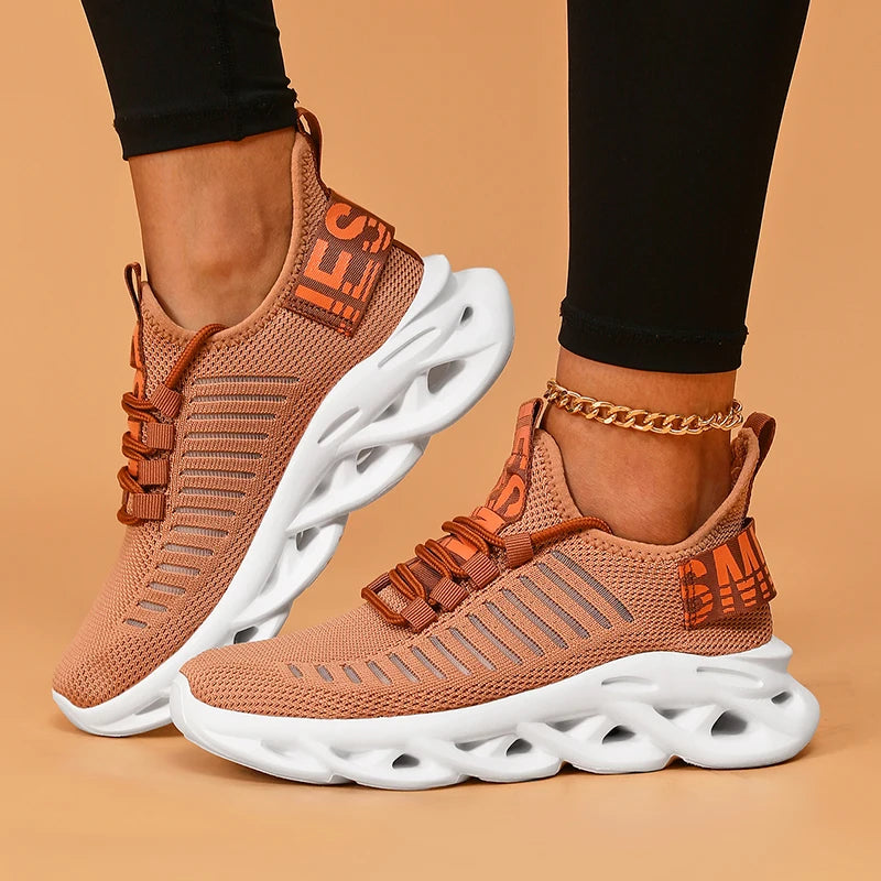 Women Casul Sprts Shoes Breathable Running Sneakers Outdoor Light Comfortable Mesh Walking Shoes for Women Athletic Tenis Shoes