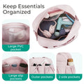 BAGSMART Boston Bag for Women Duffel Bag with Wet Pocket Waterproof Beach Weekender Shoulder Bag Carry On Travel Essentials