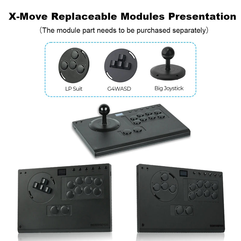 Haute42 X-Move Aluminium Alloy Hitbox Leverless Controller Stickless Fightstick For PC/PS4/PS5 Arcade Game Controller Joystick