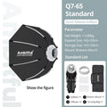 AMBITFUL 30x120cm 55cm 65cm 90cm One Touch Open Octagon/Rectangle Softbox Bowens Mount for Outdoor Studio Photography Side Wing