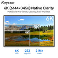 Kuycon G32P 32 Inch Computer Monitor 6K UHD IPS PC Display 500 Nits Contrast Rate 2000:1 Desktop Screen 99%sRGB Aluminum Alloy