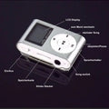 MP3 Player Portable Mini Music Stereo Speaker Clip LCD Display Support TF Card Noise Cancelling Lossless Sports Student Walkman