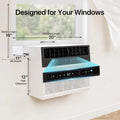 12000BTU U-Shaped Window Air Conditioner, 6-in-1 AC Unit with App Control Cools 520 Sq.Ft, Custom