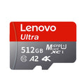 Lenovo SD Card 128GB TF Flash Card V30 U3 Mini SD/TF Card 512GB 256GB High Speed Memory Card For Computer DJI Drone Camera