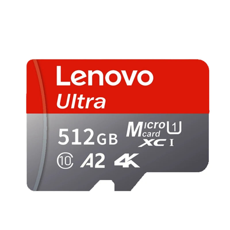 Lenovo SD Card 128GB TF Flash Card V30 U3 Mini SD/TF Card 512GB 256GB High Speed Memory Card For Computer DJI Drone Camera