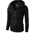 2025 Men Hoodies Sports Jacket Zipper Fitness Hooded Men's Sweatshirt Casual Male Solid Color Spring Outerwear Clothing MY042