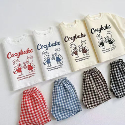Summer Clothing Short Sleeve Suit Print Cartoon T - shirt | SAMAG