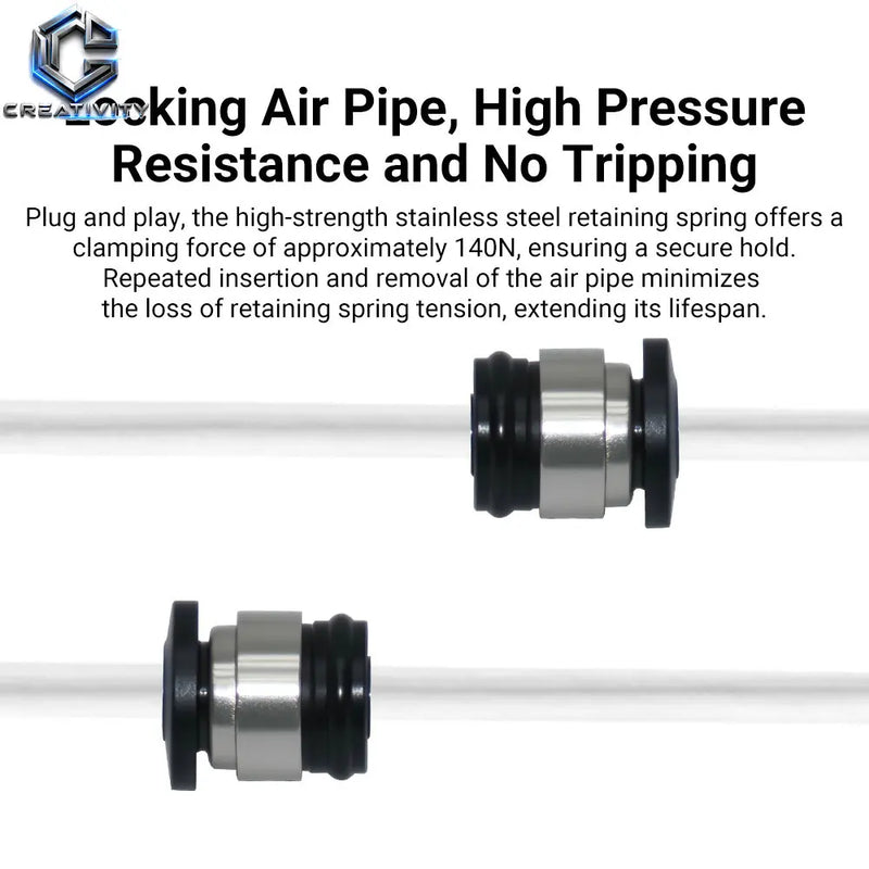 For Lab X1 P1P P1S A1 3D Printer PTFE Tube Hall Switch Pneumatic Connector Filament Extruder 3D Printer Parts Pneumatic Fitting