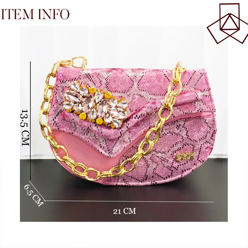 New Arrive Peep Toe Heels Bigger Size for Women 2026 Elegant Party Pink Color Diamond Pumps Italian Shoes and Bags Matching Set
