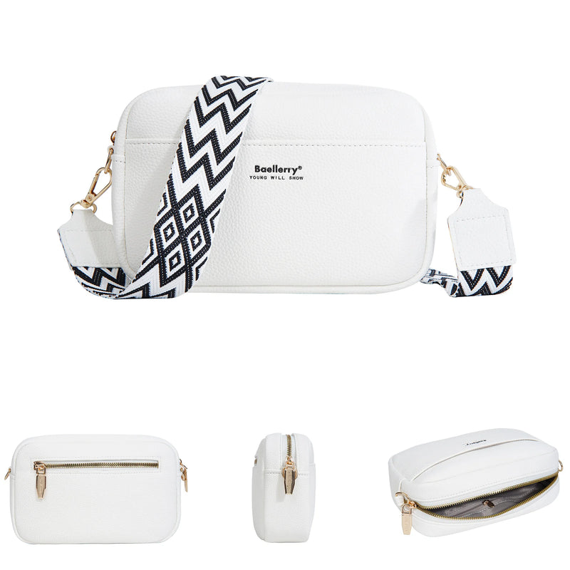 Solid Color Large Capacity Zipper Mobile Phone Bag Ladies Multifunctional Shoulder Crossbody Bag Fashion Casual Small Square Bag