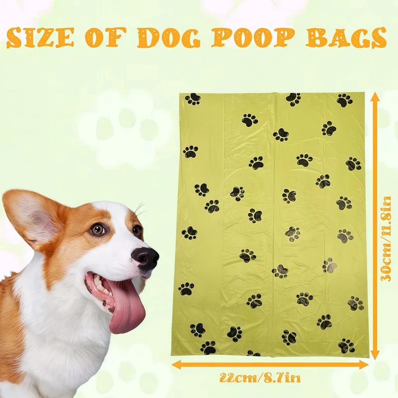 Eco Friendly Biodegradable Dog Waste Bags Waterproof Leak Resistant Pet Poop Bags For Puppy Cat Outdoor Walking Pet Clean Supply