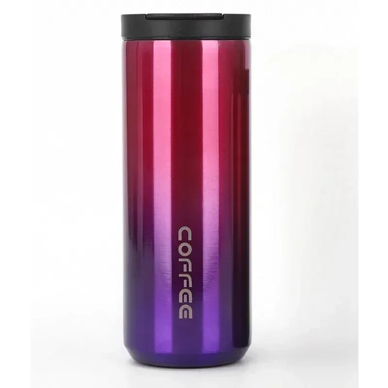 Portable 500ML Stainless Steel Coffee Thermos Bottle Thermal Mug Leakproof Car Vacuum Flasks Coffee Cup Travel Insulated Bottles