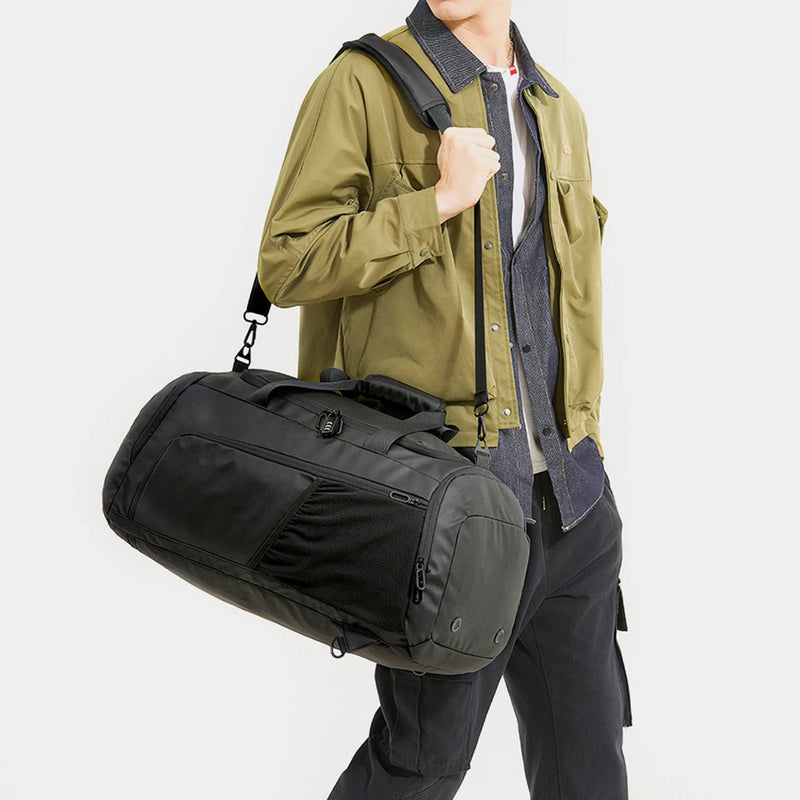 NINGKIN Gym Duffle Bag Waterproof Sports Duffel Bags Travel Weekender Bag for Men Women Overnight Sports Duffel Bags Dry Wet Separation
