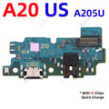 Dock USB Charger Board Port Connector Charging Flex Cable For Samsung Galaxy A20 A21 A22 A23 A24 A25 A26 A21S A202F A207F US EU