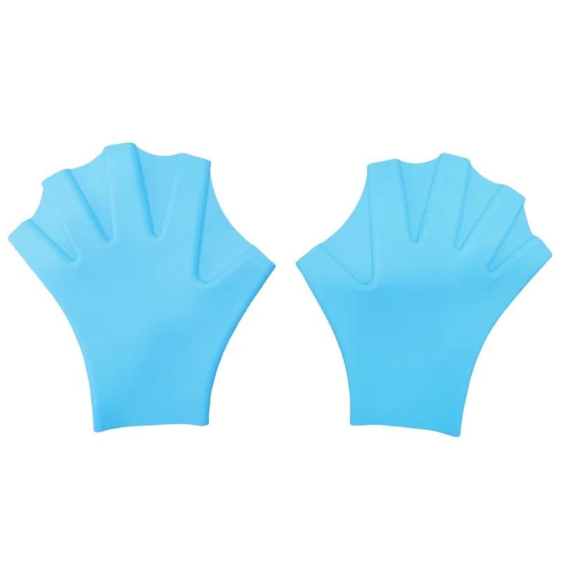 Silicone Swim Training Gloves Freestyle Breaststroke Practice Webbed Duck Palms Waterproof Adult Swimming Gear for Men Women New