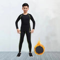 New Boys Thermal Underwear Set Children Plus Velvet Winter Warm Thermo Underwear Masculino Long Johns Girls Lucky Johns Fitness