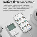 Godox C100 Transparent Viewfinder Mini CCD Portale Camera for Vlogging And Pocket Cam Film Light Meter with TF-Card 4G/8G/32G