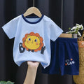 Dinosaur Printed Boys T - shirt + Shorts Casual Suit Summer - View 4 | SAMAG