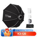 TRIOPO K3 Series K3-55 K3-65 K3-90 K3-120 Quick Release Softbox Folding Octagon Softbox for Photography Studio