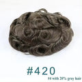 Super Ultra Thin Skin 0.02mm 80-100%Density Men Toupee Brown Black 210# Human Hair System Undetectable Natural Hairline Prosthes