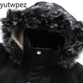 Outdoor Hiking Sports Running Fishing Thick Down Parka Coat Oversize Plus Velvet Thick Warm Winter Men's Padded Jacket Coat Men