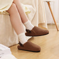 Crestar Fuzzy Clogs Slipper For Women Winter Non-slip Cork Footbed Mules With Adjustable Strap Lady Comfort Casual Potato Shoes