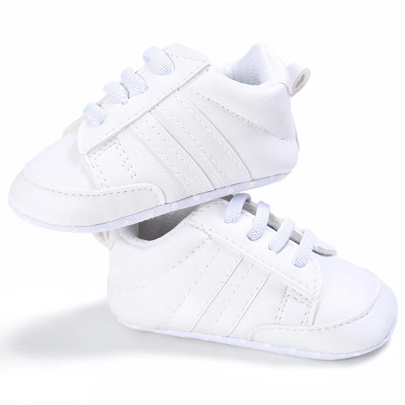Baby Sneakers Classical Sport Soft Sole PU Leather Shoes Streaks Multi-Color First Walker Newbor Baby Boy Girl Shoes