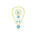 Children Girls Elsa Sofia Belle Princess Accessories Refinement Beading Necklace Bracelet Ring Earring Jewelry 5pcs Sets