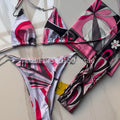 Women's Scarf Swimsuits with Letter Signature Logo Lady | SAMAG