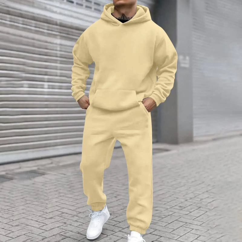 Colorful Urban Style Autumn And Winter Products Men's Hooded Sweatshirt And Pants Set Street Wear - View 13 | SAMAG