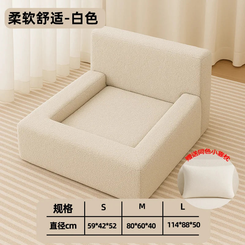 Orthopedic Luxury Dog Bed with Sides-Dog Sofa Bed for Medium Dogs Supportive Foam Pet Couch with Removable Cover Outdoor Use