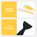 3D Resin Printer Accessories:  Silicone Spatula & Plastic Scraper for Resin Cleaning and Film Protection 3D Printer Parts