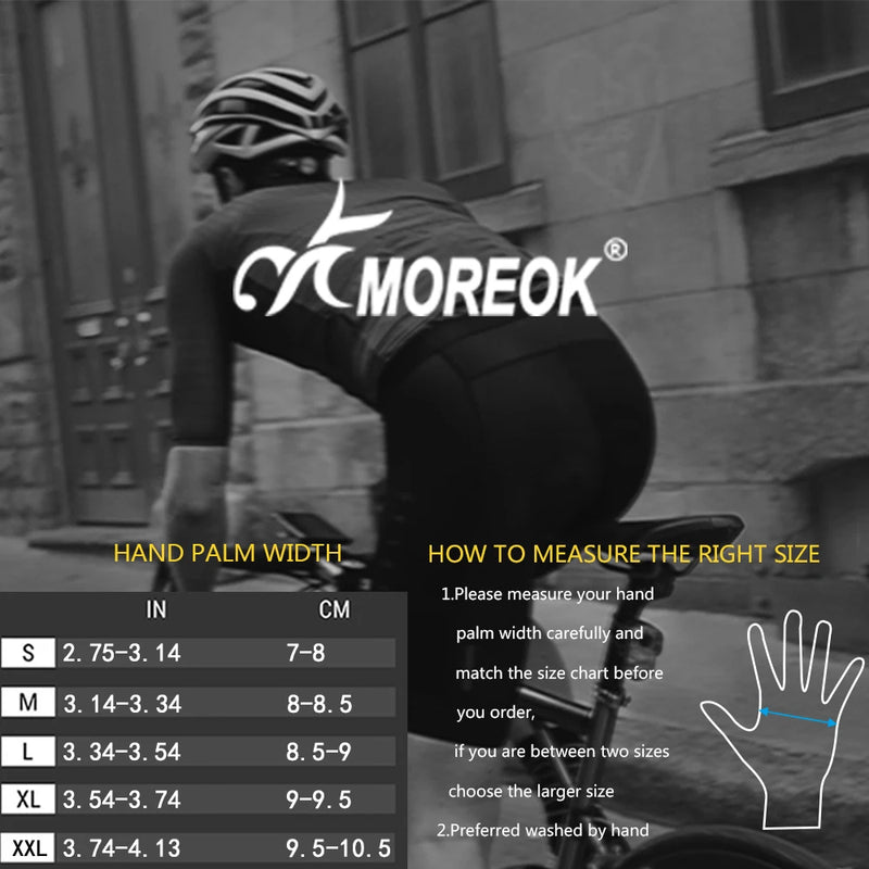 MOREOK Cycling Gloves Half Finger Bike 5MM Silicone Pads - View 6 | SAMAG