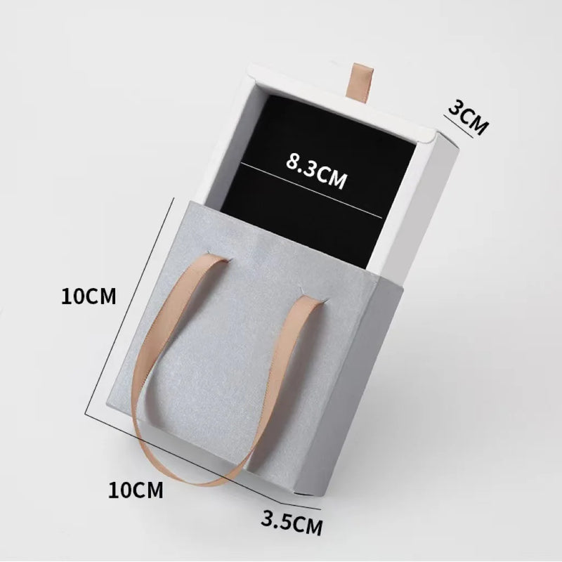 Drawer Paper Jewelry Box For Earrings Ring Pendant Bracelet Necklace Storage Display Case Portable Jewelry Packaging Box  New