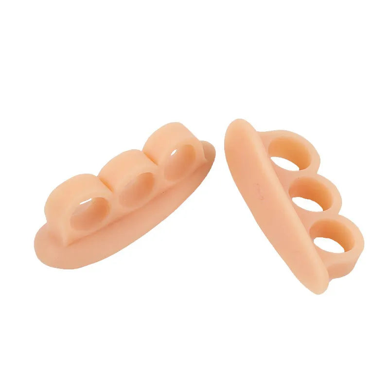 2pcs=1pair Silicone Bunion Guard Foot Care Straightener Orthopedic Toe Separators Finger Correction Spreader Protector Pad