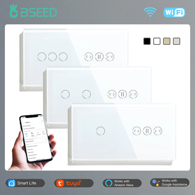 BSEED Curtain Wifi Switch Wireless Smart Switches 1/2Gang | SAMAG